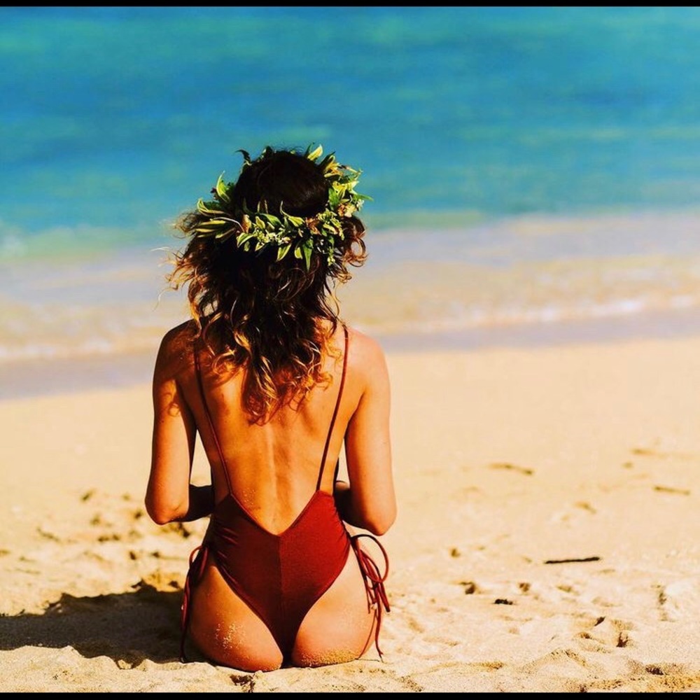 Indah clothing one piece bathing suit size small